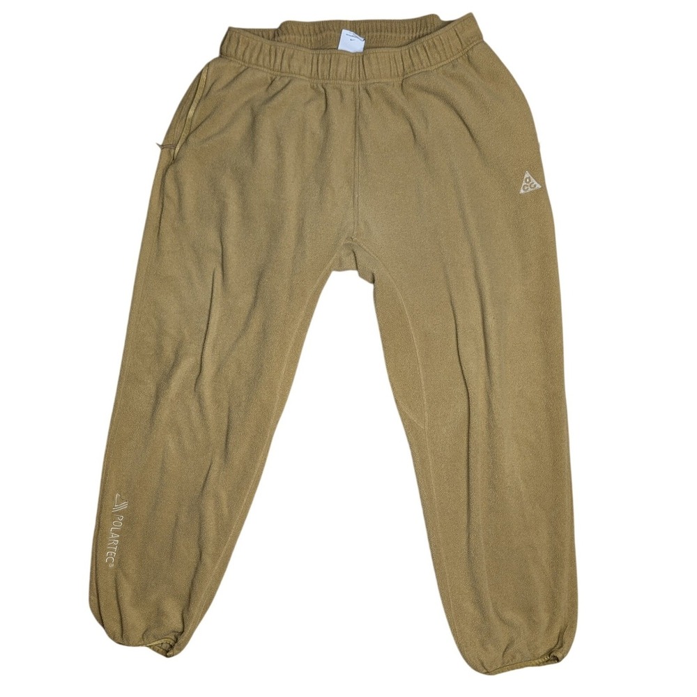 Nike ACG Polartec Extra Large Wolf Tree Tan Fleece Jogger Pant Active CV0658-216